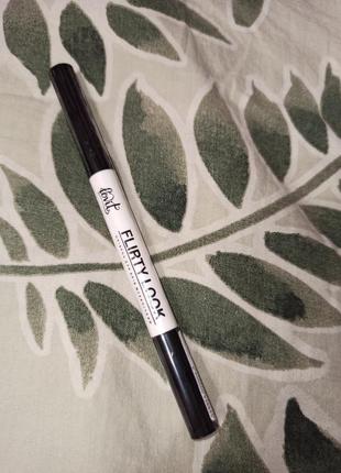 Чорний олівець для брів зі щіточкою lovit4 фото