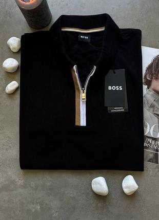 Чоловіче чорне поло hugo boss люкс