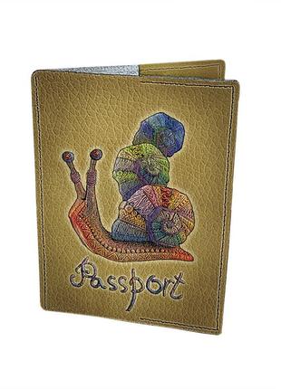 Обложка для паспорта кожаная devays maker 01-01-429 разноцветный
