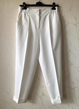 Молочные брюки высокая посадка dorothy perkins eu38 р.
