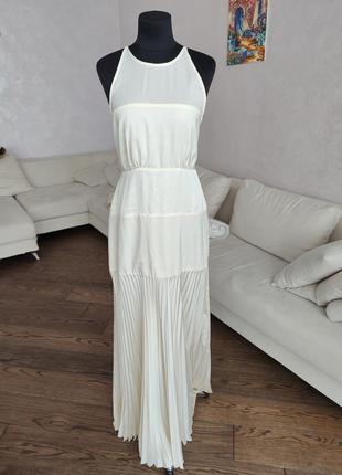 Белое платье сарафан плиссе asos bride5 фото