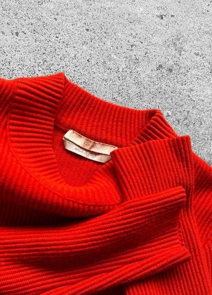 Hugo boss made in italy women’s vintage ribbed knit funnel neck long sleeve sweater жіночий, вінтажний светр з високим коміром5 фото