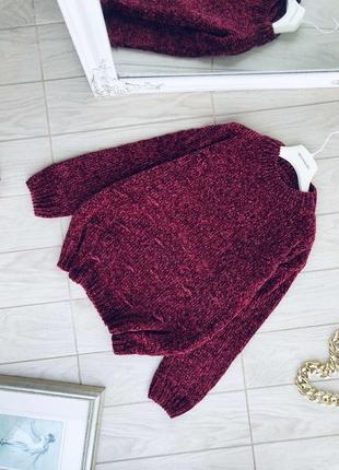Шеніловий светр в красивому кольорі
