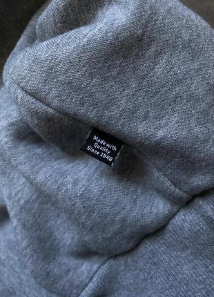 Толстовка свитшот puma ess small logo crew fl серый мужской размер m