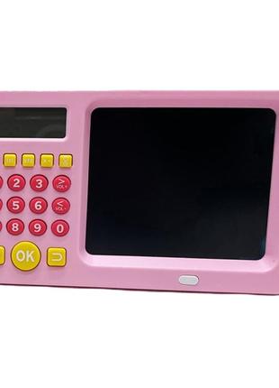 Калькулятор розвиваючий bambi c0067u з планшетом для малювання