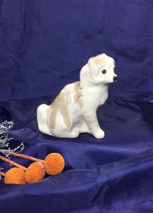 Статуетка собачка мила фігурка вінтаж майоліка