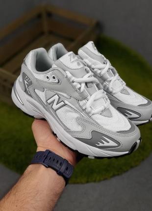 New balance 725 белые с серым