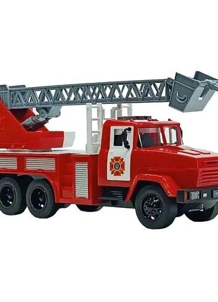 Пожежна машинка "краз" автопром kr-2202-08 масштаб 1:16