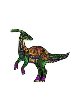 Дерев'яний пазл puzzlean динозавр гадрозавр а4