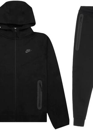 Оригінальний костюм nike tech fleece | спортивний найк теч фліс оригінал // зіп худі + штани чоловічий