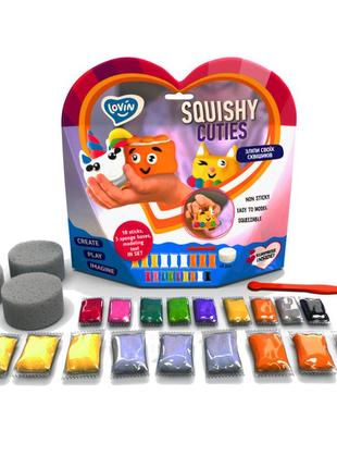 Набір для ліплення з повітряним пластиліном squishy cuties тм lovin 70131