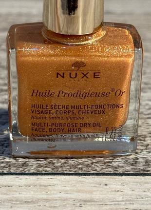 Олія для шкіри обличчя, тіла та волосся nuxe multi-purpose dry oil face, body, hair5 фото