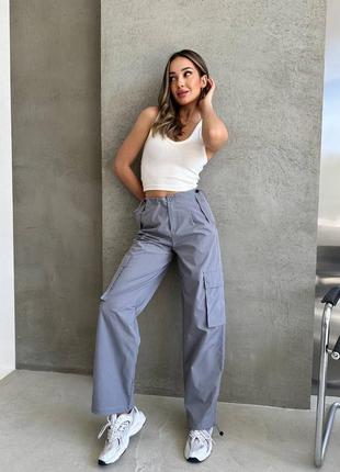 Жіночі штани карго штани з затяжками штани з боковими кишенями