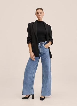 Новые широкие джинсы mango wide leg. размер 36.