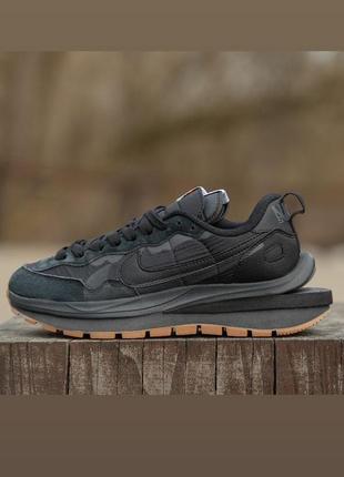 Кроссовки nike vaporwaffle sacai black\brown