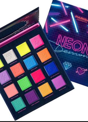 Палетка теней parisa cosmetics neon demon eyeshadow palette 16 оттенков