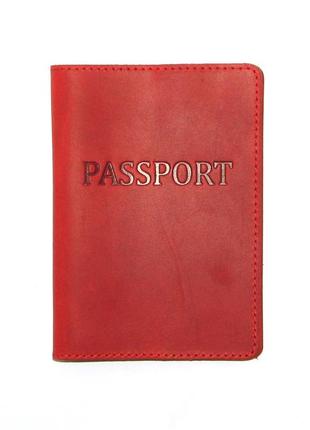 Обкладинка на паспорт dnk leather паспорт-h col.h 15,5х9,8 см червона