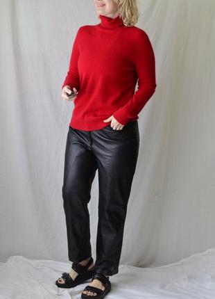 8519\100 красный кашемировый свитер clarina xl