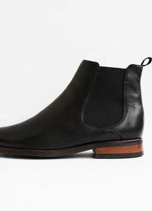 Мужские кожаные классические ботинки челси marks &amp; spencer размер 45