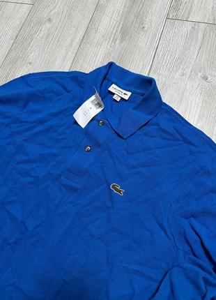 Сорочка-поло lacoste blue2 фото