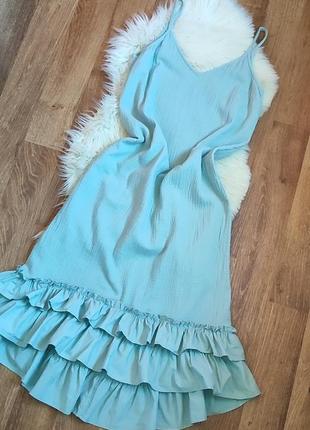 Сукня міді платье муслін котон м(10)