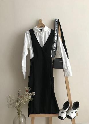 Сарафан длинное платье черное marks &amp; spencer