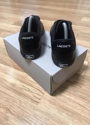 Шкіряні кеди lacoste3 фото