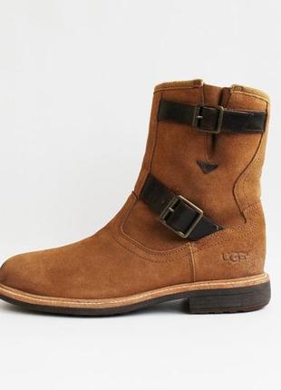 Чолові непромокаючі шкіряні високі черевики з хутром ugg jaren casual boots розмір 40.5