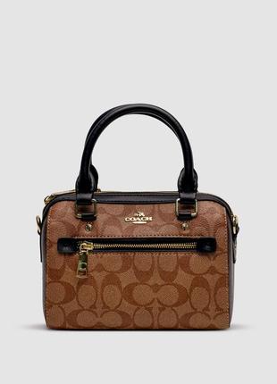 Coach rowan satchel in signature canvas