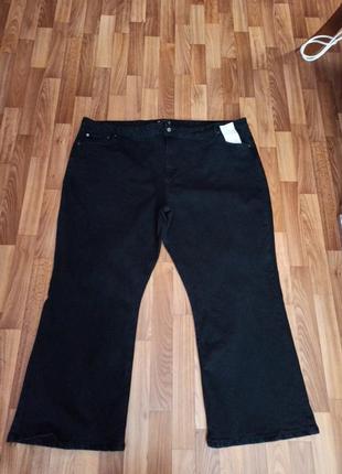 Еластичні чорні джинси дуже великого розміру брюки 28 розмір