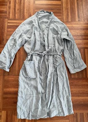 Новый дизайнерский льняной кардиган кимоно лен 💯 atelier pfistet s-m португалия 🇵🇹