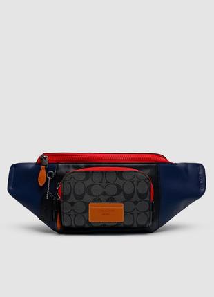 Coach track belt bag in colorblock