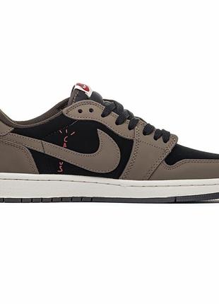 Nike air jordan 1 retro low travis scott brown