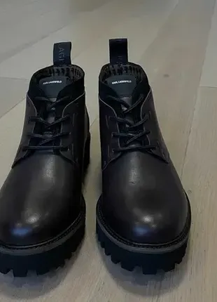 Шкіряні черевики karl lagerfeld chukka boots