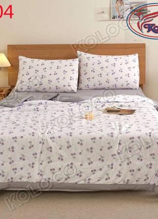 Комплект постільної білизни з літньою ковдрою