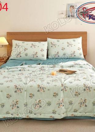 Комплект постільної білизни з літньою ковдрою