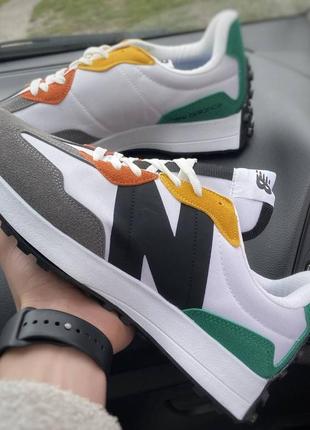 New balance 327 white&green накладений платіж