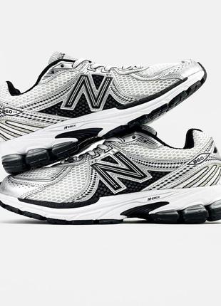 Мужские кроссовки new balance 860 v2 silver black 41-42-43-44-45