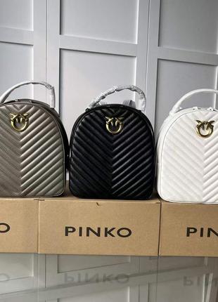 Шкіряний рюкзак в стилі pinko