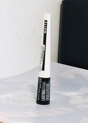 Новая матовая чёрная подводка maybelline lasting drama matte