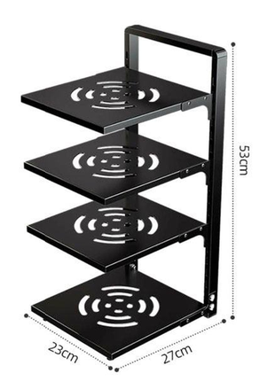 Стелаж для зберігання kitchen storage rack полиця кухонна тримач для каструль та сковорідок (art-504