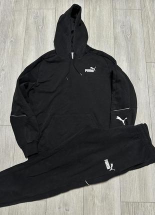 Спортивный костюм puma logo black