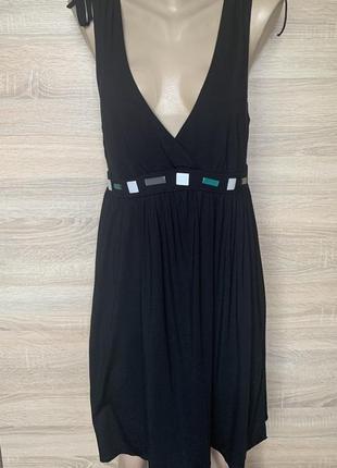 Черное платье женского летнего сарафан пляжное платье