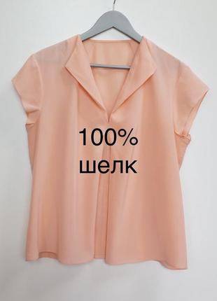 Блуза зі 100% шовку jaeger розмір 16