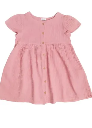 Муслиновое платье для девочки р 98 розовое bembi пл309