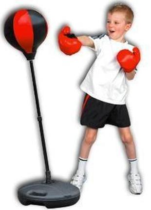 Детский боксерский набор bb110 надувная груша, на стойке 102 см