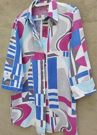 Рубашка туника 100% лен