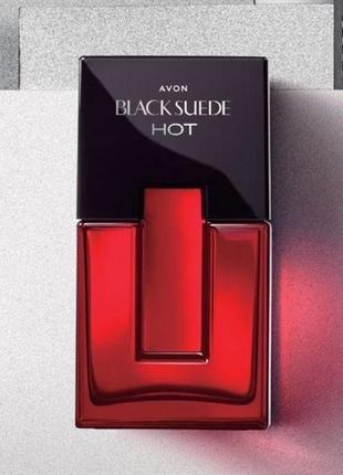 Black suede hot 75 ml. аромат для чоловіків avon