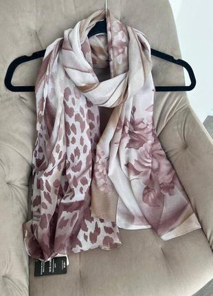 Шифоновий шарф белла, димно-рожевий