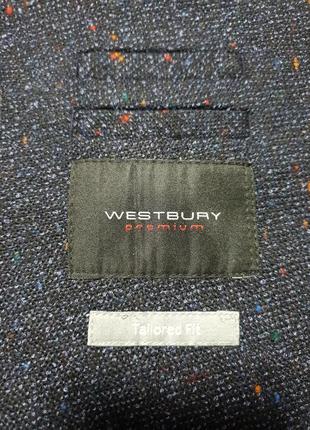 Westbury premium - 60-62-64 - пиджак мужской блейзер мужественный синий8 фото